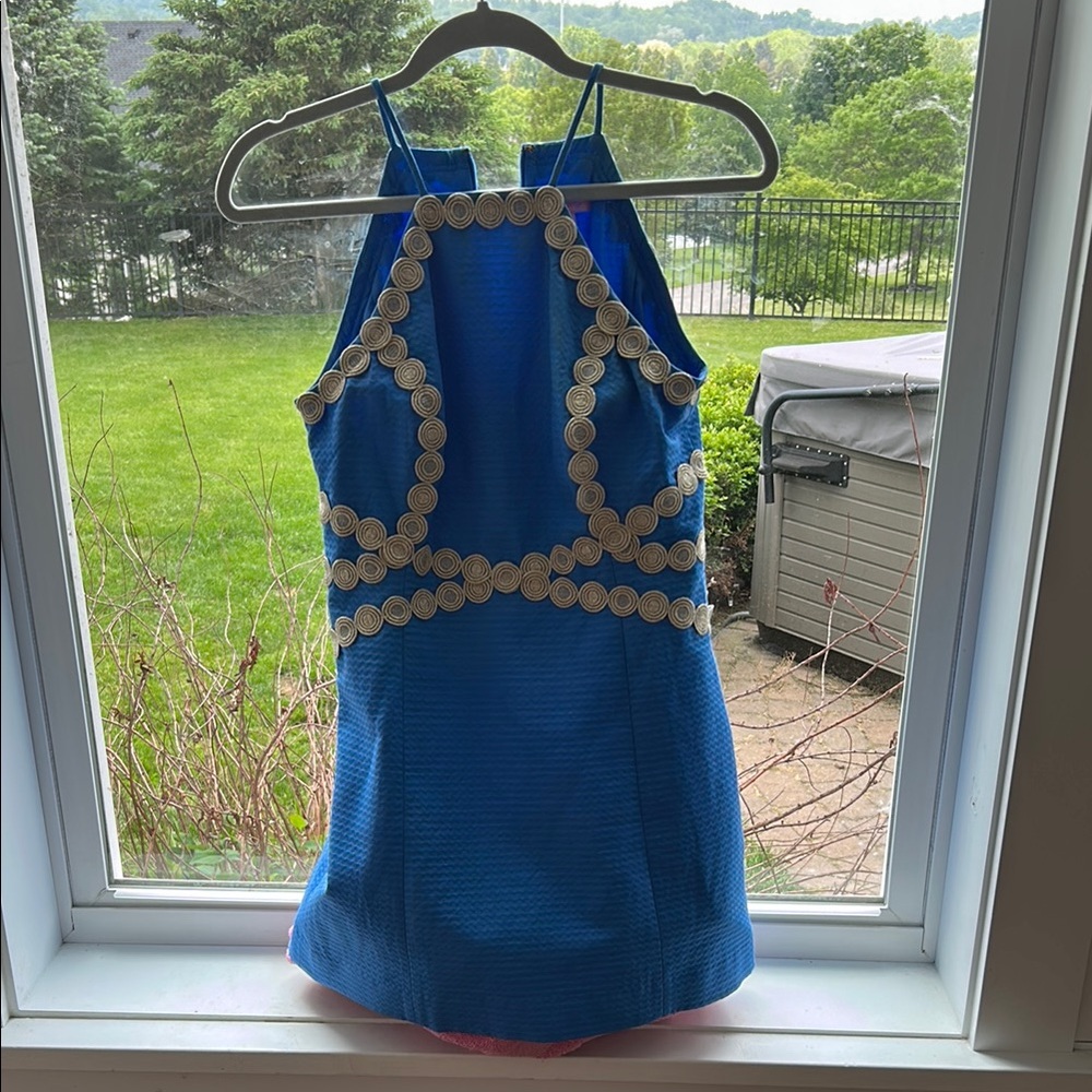 Lilly Pulitzer Blue Dress with White Details